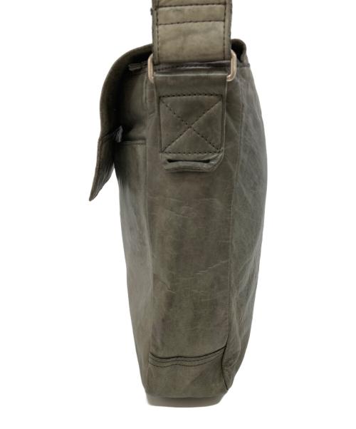 Yohji Yamamoto pour homme（ヨウジヤマモト プールオム）Yohji Yamamoto pour homme (ヨウジヤマモト プールオム) ホースレザーショルダーバッグ グレーの古着・服飾アイテム