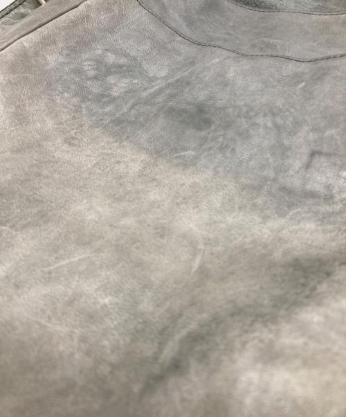 Yohji Yamamoto pour homme（ヨウジヤマモト プールオム）Yohji Yamamoto pour homme (ヨウジヤマモト プールオム) ホースレザーショルダーバッグ グレーの古着・服飾アイテム