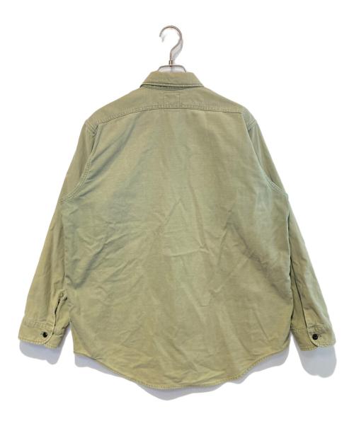 MADISON BLUE（マディソンブルー）MADISON BLUE (マディソンブルー) HAMPTON BACK SATIN SHIRT カーキ サイズ:Mの古着・服飾アイテム