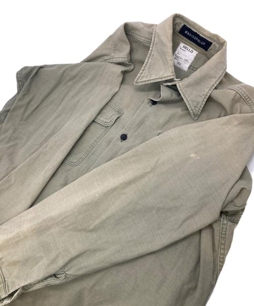 MADISON BLUE（マディソンブルー）MADISON BLUE (マディソンブルー) HAMPTON BACK SATIN SHIRT カーキ サイズ:Mの古着・服飾アイテム