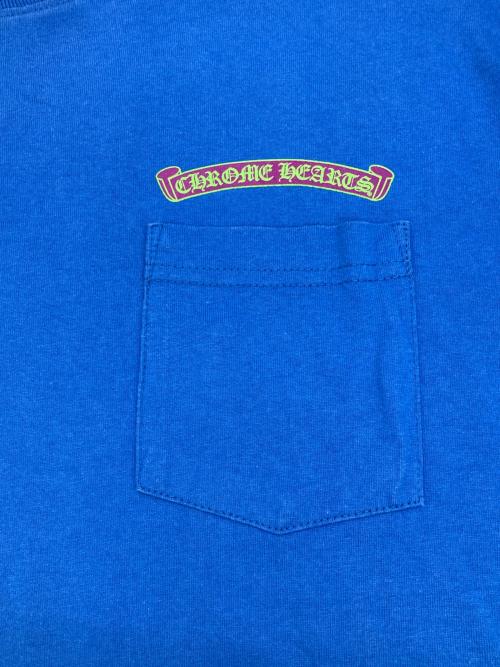 CHROME HEARTS（クロムハーツ）CHROME HEARTS (クロムハーツ) That Group Scroll Tee ブルー サイズ:XLの古着・服飾アイテム