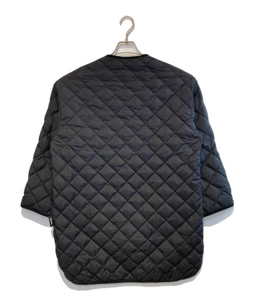 Gymphlex（ジムフレックス）Gymphlex (ジムフレックス) ダイヤキルトダウンVネックカラーレスコート ブラック サイズ:12の古着・服飾アイテム