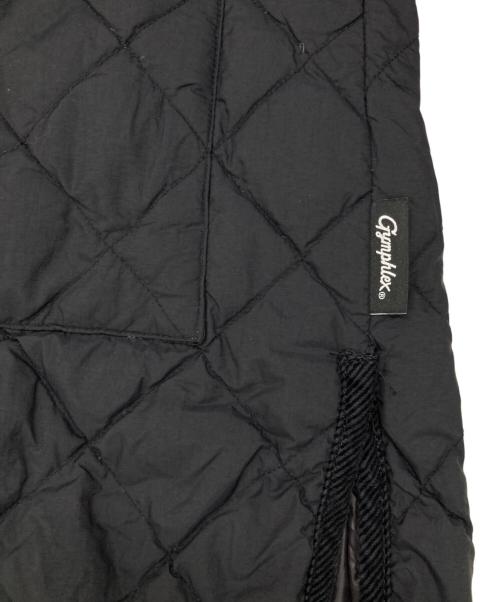 Gymphlex（ジムフレックス）Gymphlex (ジムフレックス) ダイヤキルトダウンVネックカラーレスコート ブラック サイズ:12の古着・服飾アイテム