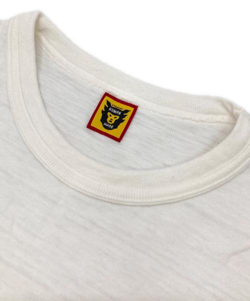 HUMAN MADE（ヒューマンメイド）HUMAN MADE (ヒューマンメイド) クルーネックカットソー ホワイト サイズ:XLの古着・服飾アイテム