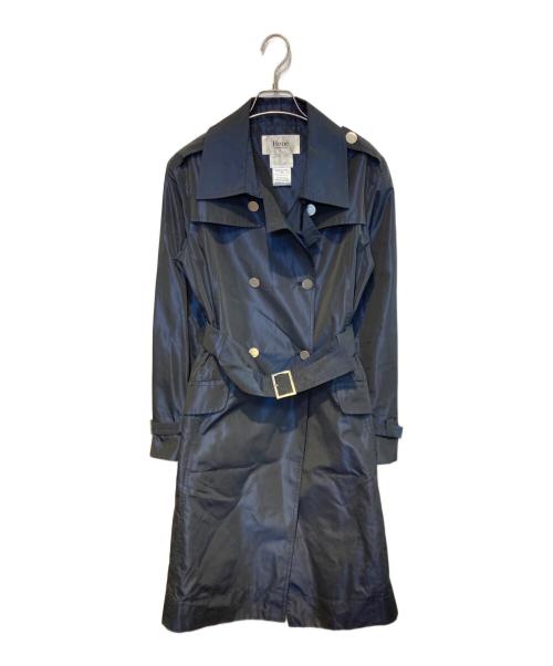 Rene（ルネ）Rene (ルネ) シルク混トレンチコート ネイビー サイズ:38の古着・服飾アイテム