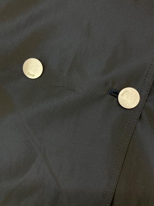 Rene（ルネ）Rene (ルネ) シルク混トレンチコート ネイビー サイズ:38の古着・服飾アイテム