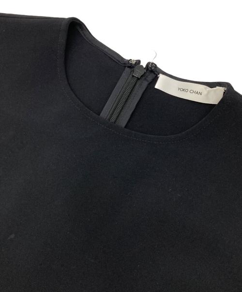 YOKO CHAN（ヨーコチャン）YOKO CHAN (ヨーコチャン) サイドタックノースリーブワンピース ブラック サイズ:36の古着・服飾アイテム