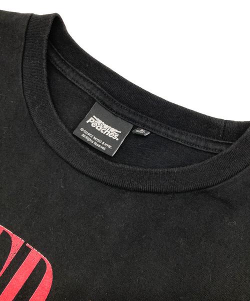 peaches（ピーチーズ）peaches (ピーチーズ) LE SSERAFIM (ルセラフィム) PHOTO S/S T-SHIRT ブラック サイズ:Mの古着・服飾アイテム