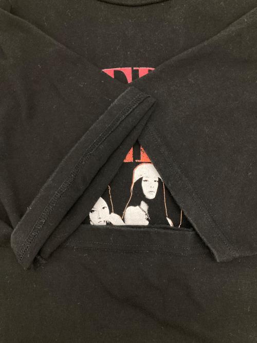 peaches（ピーチーズ）peaches (ピーチーズ) LE SSERAFIM (ルセラフィム) PHOTO S/S T-SHIRT ブラック サイズ:Mの古着・服飾アイテム