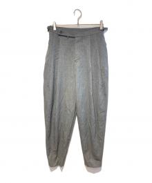 ato（アトウ）の古着「WOOL 2TACK TAPERED PANTS」｜グレー