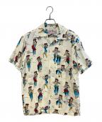 Aloha Blossomアロハブロッサム）の古着「アロハシャツ」｜ホワイト