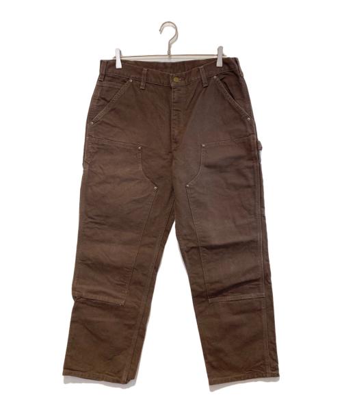 CarHartt（カーハート）CarHartt (カーハート) Double Front Washed Duck Utility Work Pants ブラウン サイズ:33×30の古着・服飾アイテム