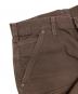 中古・古着 CarHartt (カーハート) Double Front Washed Duck Utility Work Pants ブラウン サイズ:33×30：13000円
