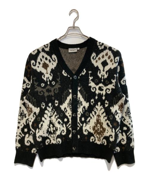 Carhartt WIP（カーハート ワーク イン プログレス）Carhartt WIP (カーハート ワークインプログレス) BARU CARDIGAN ブラック×ホワイト サイズ:Sの古着・服飾アイテム