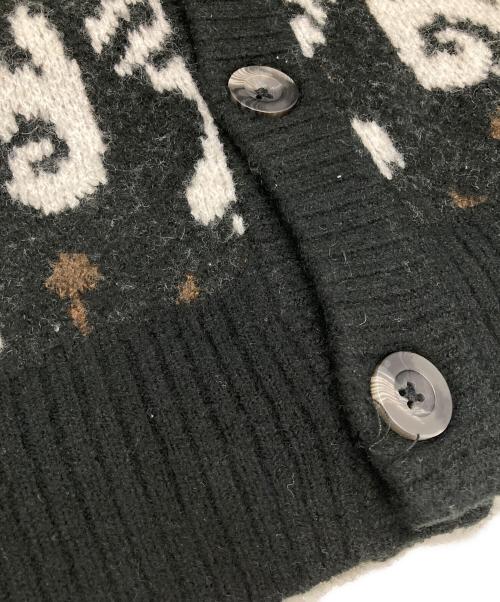 Carhartt WIP（カーハート ワーク イン プログレス）Carhartt WIP (カーハート ワークインプログレス) BARU CARDIGAN ブラック×ホワイト サイズ:Sの古着・服飾アイテム