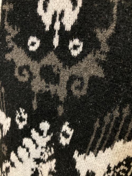 Carhartt WIP（カーハート ワーク イン プログレス）Carhartt WIP (カーハート ワークインプログレス) BARU CARDIGAN ブラック×ホワイト サイズ:Sの古着・服飾アイテム