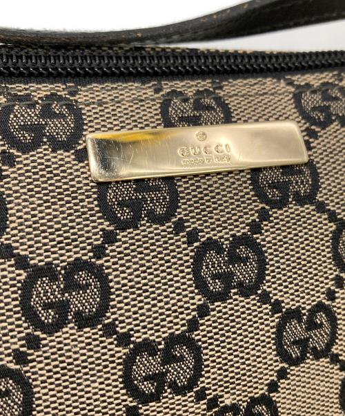 GUCCI（グッチ）GUCCI (グッチ) キャンバスポーチ ベージュの古着・服飾アイテム