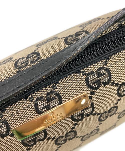 GUCCI（グッチ）GUCCI (グッチ) キャンバスポーチ ベージュの古着・服飾アイテム