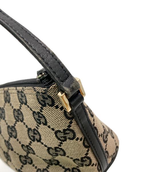 GUCCI（グッチ）GUCCI (グッチ) キャンバスポーチ ベージュの古着・服飾アイテム