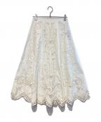 THE SHINZONEザ シンゾーン）の古着「EMBROIDERY LACE SKIRT」｜ホワイト