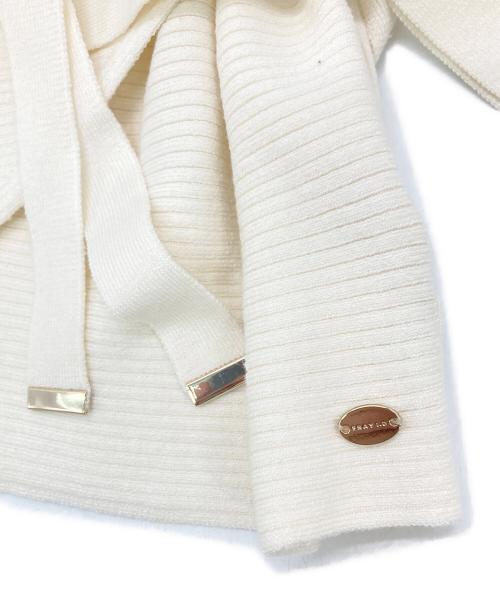 FRAY ID（フレイ アイディー）FRAY ID (フレイ アイディー) ニットドッキングカシュクールワンピース アイボリー サイズ:1 未使用品の古着・服飾アイテム