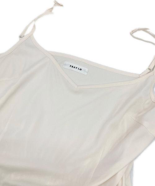 FRAY ID（フレイ アイディー）FRAY ID (フレイ アイディー) ニットドッキングカシュクールワンピース アイボリー サイズ:1 未使用品の古着・服飾アイテム