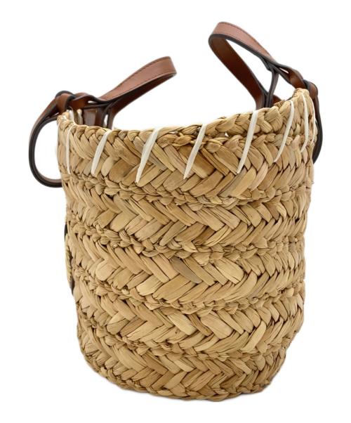 ANYA HINDMARCH（アニヤ・ハインドマーチ）ANYA HINDMARCH (アニヤハインドマーチ) SMALL BASKET ROPE EYES ベージュの古着・服飾アイテム