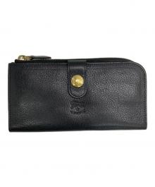 IL BISONTE（イル ビゾンテ）の古着「レザーロングウォレット」｜ブラック