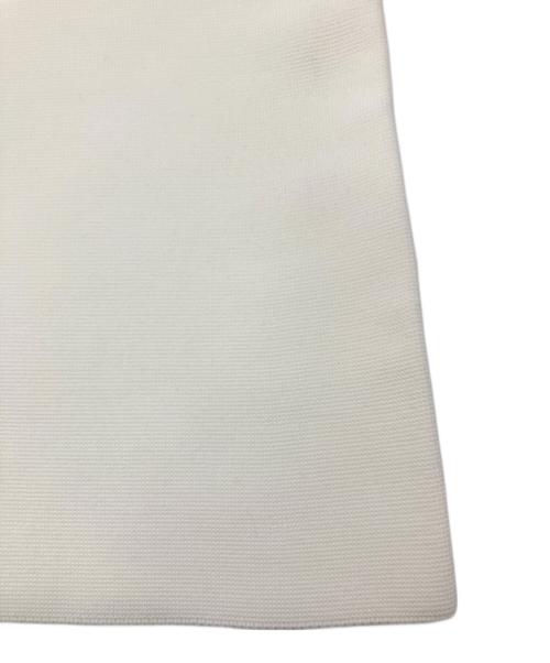 me ISSEY MIYAKE（ミーイッセイ ミヤケ）me ISSEY MIYAKE (ミーイッセイ ミヤケ) フレアニットスカート ホワイト サイズ:不明の古着・服飾アイテム