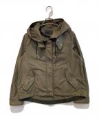 icBアイシービー）の古着「Reverse Twill ショートブルゾン」｜カーキ