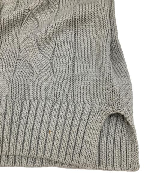 POLO RALPH LAUREN（ポロ・ラルフローレン）POLO RALPH LAUREN (ポロ・ラルフローレン) ロールネックケーブルニット グレー サイズ:Sの古着・服飾アイテム