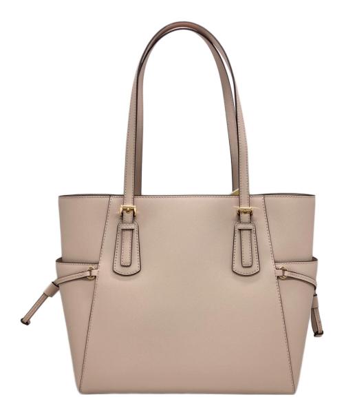 MICHAEL KORS（マイケル・コース）MICHAEL KORS (マイケルコース) VOYAGERサフィアーノレザートートラージ ピンクの古着・服飾アイテム