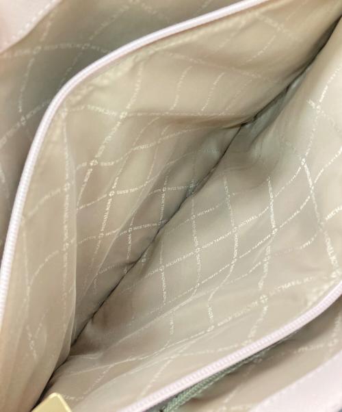 MICHAEL KORS（マイケル・コース）MICHAEL KORS (マイケルコース) VOYAGERサフィアーノレザートートラージ ピンクの古着・服飾アイテム