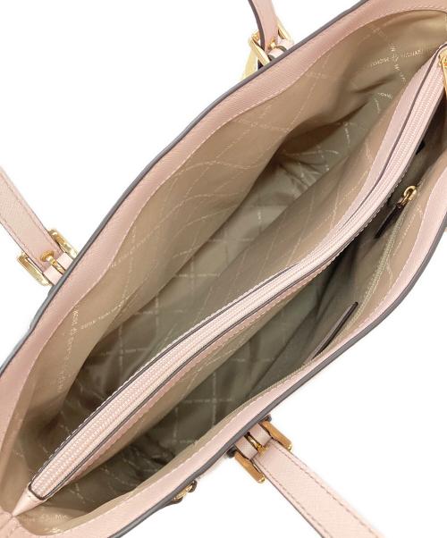 MICHAEL KORS（マイケル・コース）MICHAEL KORS (マイケルコース) VOYAGERサフィアーノレザートートラージ ピンクの古着・服飾アイテム