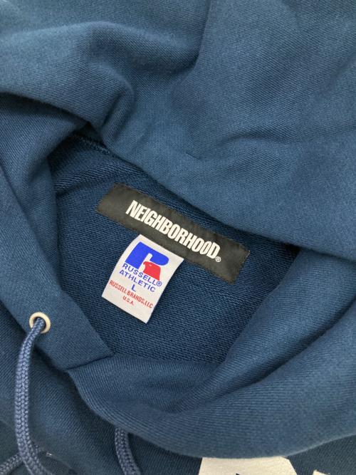 RUSSELL ATHLETIC（ラッセルアスレチック）RUSSELL ATHLETIC (ラッセルアスレチック) NEIGHBORHOOD (ネイバーフッド) BOUNTY HUNTER (バウンティハンター) SWEAT HOODIE LS ネイビー サイズ:Lの古着・服飾アイテム