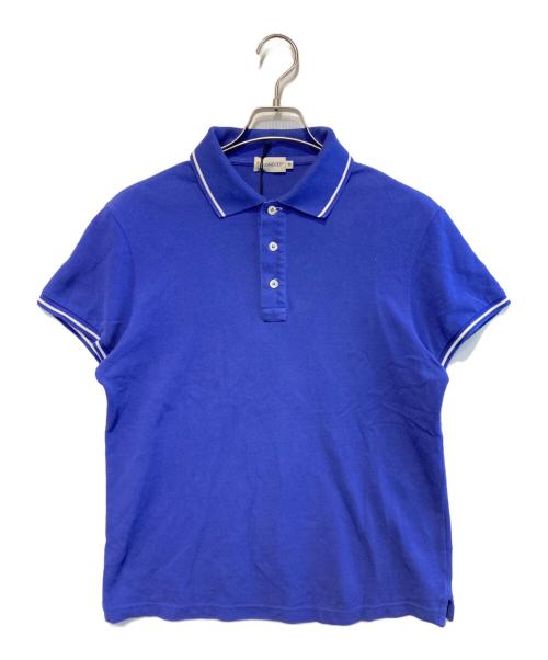 MONCLER（モンクレール）MONCLER (モンクレール) ポロシャツ ブルー サイズ:Mの古着・服飾アイテム