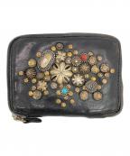 CAMPO MAGGIカンポマッジ）の古着「スタッズウォレット」｜ブラック