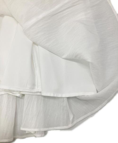 SLOBE IENA（スローブ イエナ）SLOBE IENA (スローブ イエナ) PEボイル切替ギャザースカート ホワイト サイズ:不明の古着・服飾アイテム