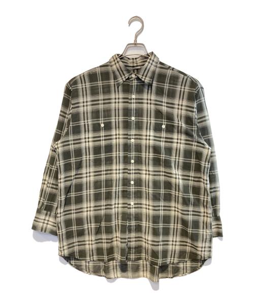 Spick and Span（スピックアンドスパン）Spick and Span (スピックアンドスパン) コットンボイルチェックシャツ グレー サイズ:FREEの古着・服飾アイテム