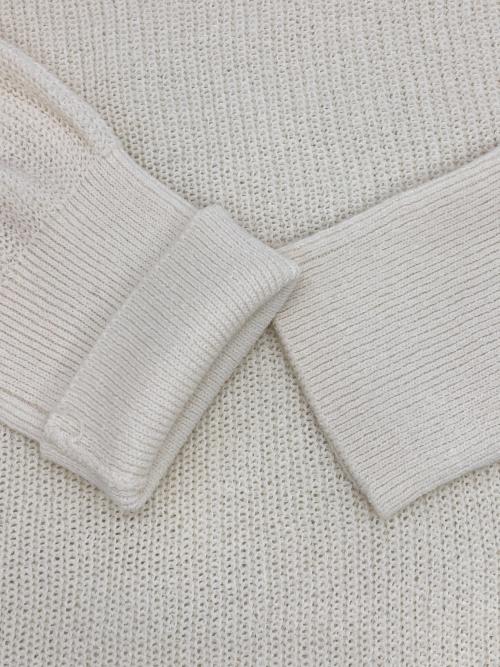 SLOBE IENA（スローブ イエナ）SLOBE IENA (スローブ イエナ) リネン混畦ニット ホワイト サイズ:FREEの古着・服飾アイテム