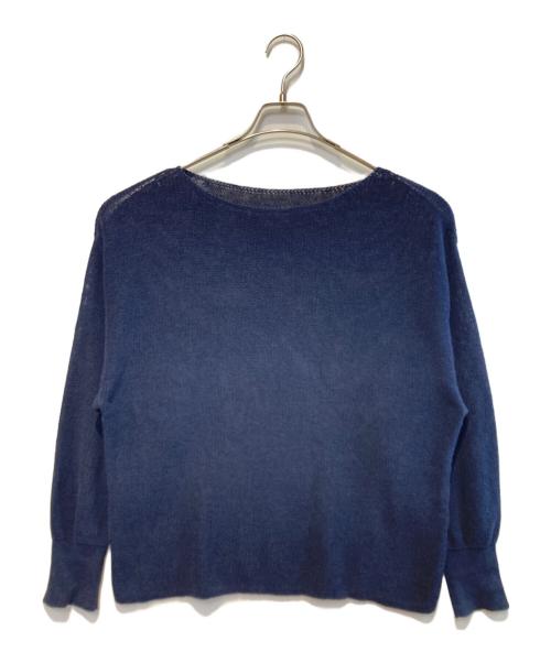 SLOBE IENA（スローブ イエナ）SLOBE IENA (スローブ イエナ) リネン混畦ニット ネイビー サイズ:不明の古着・服飾アイテム
