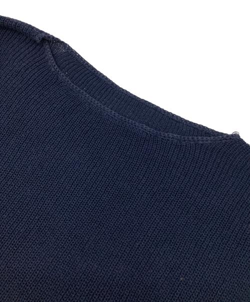 SLOBE IENA（スローブ イエナ）SLOBE IENA (スローブ イエナ) リネン混畦ニット ネイビー サイズ:不明の古着・服飾アイテム