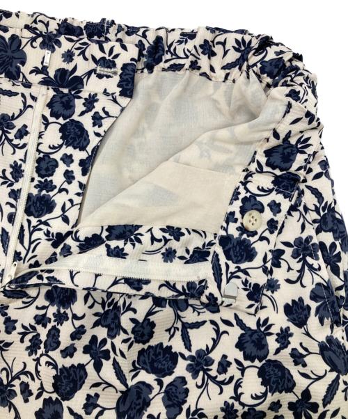 SLOBE IENA（スローブ イエナ）SLOBE IENA (スローブ イエナ) アソートフラワーパンツ ホワイト×ネイビー サイズ:38の古着・服飾アイテム