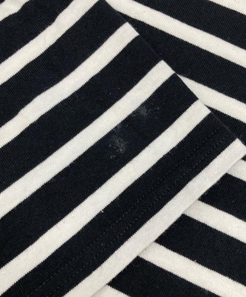 Le minor（ルミノア）Le minor (ルミノア) SLOBE IENA (スローブ イエナ) 別注 クレイジーパターンボーダーカットソー ブラック サイズ:FREEの古着・服飾アイテム