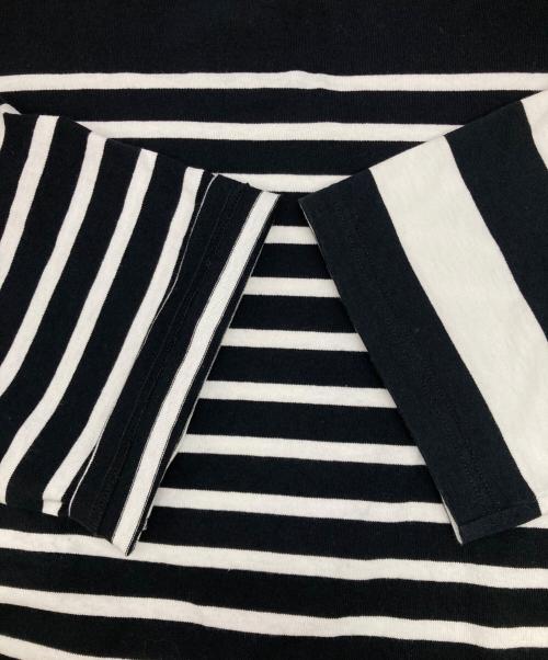 Le minor（ルミノア）Le minor (ルミノア) SLOBE IENA (スローブ イエナ) 別注 クレイジーパターンボーダーカットソー ブラック サイズ:FREEの古着・服飾アイテム