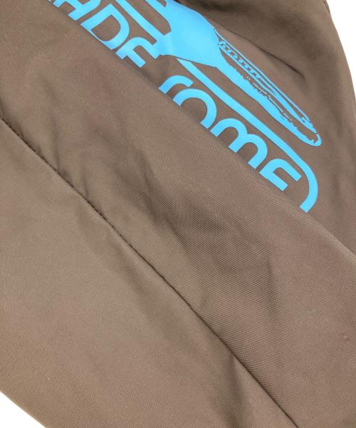 made some sports wear（メイド サム スポーツ ウェア）made some sports wear (メイド サム スポーツ ウェア) SLOBE IENA (スローブ イエナ) ナイロン LOGO BAG ブラウン×ネイビーの古着・服飾アイテム