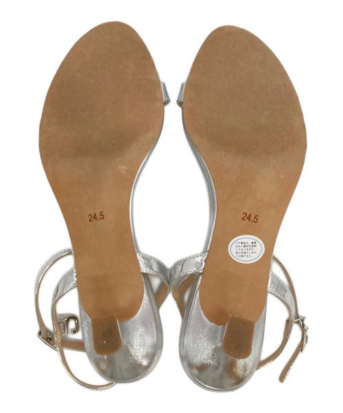 SLOBE IENA（スローブ イエナ）SLOBE IENA (スローブ イエナ) レザーストラップサンダル シルバー サイズ:24.5cmの古着・服飾アイテム