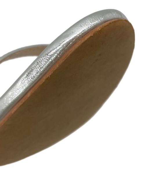 SLOBE IENA（スローブ イエナ）SLOBE IENA (スローブ イエナ) レザーストラップサンダル シルバー サイズ:24.5cmの古着・服飾アイテム