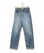 YANUKヤヌーク）の古着「ボーイズストレートLEA」｜インディゴ