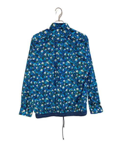 sacai（サカイ）sacai (サカイ) フラワープリントドローストリングシャツ ブルー サイズ:2の古着・服飾アイテム